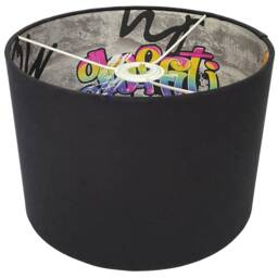 Graffiti Lampshade For Ceiling & Table Lamps, Kids Teenager Drum Light Shade - thumbnail 3