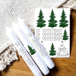 Candle Tattoos Various Motifs - Water Slide Film Decorating Candles Christmas Tattoo - thumbnail 1