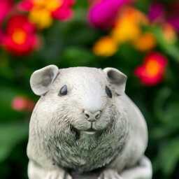 Concrete Guinea Pig Statue Stone Pet Figurine Cement Sculpture Outdoor Garden Art Yard Ornament Handmade Decor Animal Lover Gift - thumbnail 4