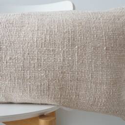 Gray Dot Block Print Mudcloth Hmong Pillow Case - thumbnail 2