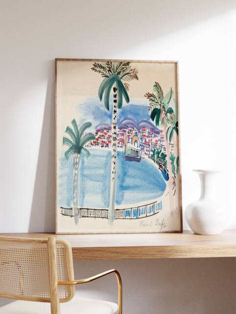 Raoul Dufy Poster, Nice, Fauvist Print, Expressionist Art, Fashionable Decor, Floral Wall Scenery & Nature, A1/A2/A2/A3 - image 1