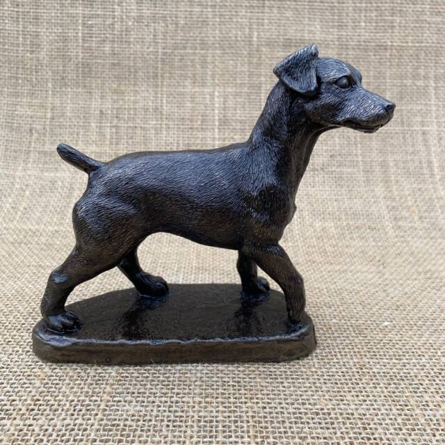 Patterdale Terrier Standing Sculpture Cold Cast Bronze Dog Figurine, Gift, Pet Memorial, Trophy - image 1