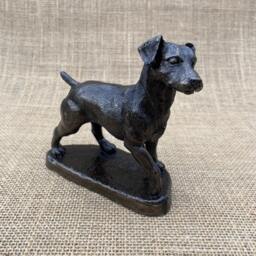 Patterdale Terrier Standing Sculpture Cold Cast Bronze Dog Figurine, Gift, Pet Memorial, Trophy - thumbnail 2