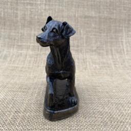 Patterdale Terrier Standing Sculpture Cold Cast Bronze Dog Figurine, Gift, Pet Memorial, Trophy - thumbnail 3
