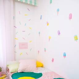 Ice Cream Theme Pack Wall Decal, Plastic-Free Wall Stickers For Kids Rooms - thumbnail 4