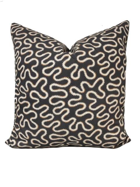 Schumacher Zoelie Carbon Double Sided Cushion Cover Pillow - image 1