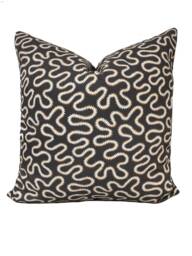 Schumacher Zoelie Carbon Double Sided Cushion Cover Pillow - thumbnail 1