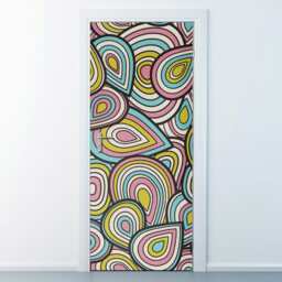 Abstract Art Door Sticker, Wallpaper, Mural, Wall Decor, Decor Wrap, Fridge - thumbnail 2