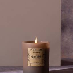 Soy Wax Candle - Sandalwood & Vanilla Hand-Poured Scented Jar - thumbnail 2