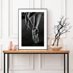 Contemporary Decor, Ballet Shoe Picture, Stylish Wall Art, Black & White Print, Dance Teacher Gifts, Fashion Trending Now Print - thumbnail 2