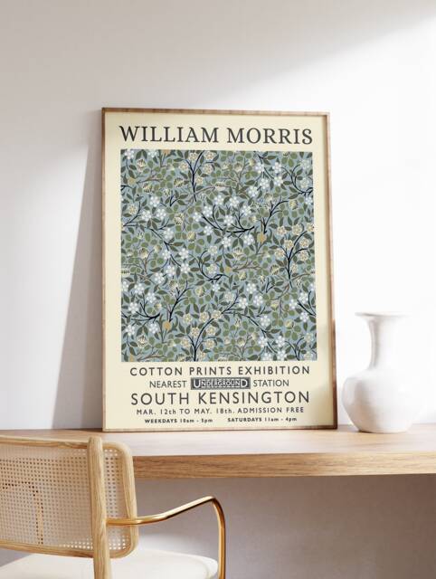 William Morris Poster, Exhibition Print, Vintage Wall Art, Floral A1/A2/A3/A4 - image 1