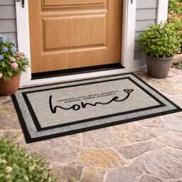 Handmade Custom Couples Doormat - Personalized Wedding Gift - thumbnail 4