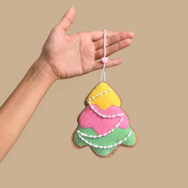 Christmas Felt Ornament, PDF Pattern, Tree Decoration, Tree, Ornament - image 1
