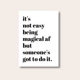 Positive Wall Print, Funny You Are Amazing Typography Art, Poster, Quote Gift - thumbnail 1