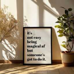 Positive Wall Print, Funny You Are Amazing Typography Art, Poster, Quote Gift - thumbnail 3