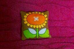 Handmade Vintage Retro Flower Fabric Lavender Bag - thumbnail 1