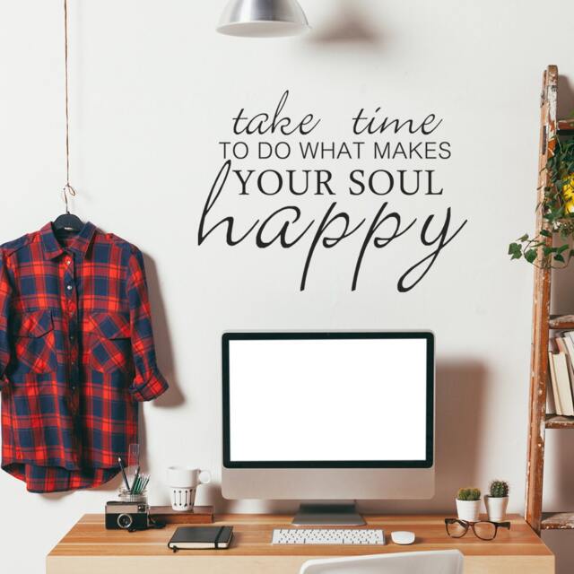 Sould Vinyl Wall Decal Inspirational Quotes Stickers For Bedroom Office - 112 - image 1