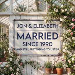 Personalized Couple Metal Sign, Custom Anniversary Wall Art With Names & Date, Funny Wedding Gift For Couples - thumbnail 4