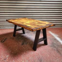 steampunk Coffee Table - Retro Industrial Art