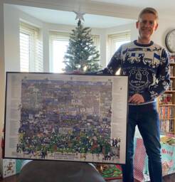 The History Of The Toffees in One Image - Mishmash Poster Print Perfect Gift For Everton Supporters - thumbnail 1