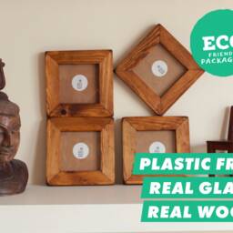Picture Frames Set Of 4 Rustic Frame Wooden Wood Photo - thumbnail 2