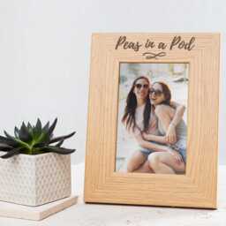 Personalised Engraved Best Friend Picture Frame - Birthday Gifts For Friends Galentines Day Gift For Bestie Women - thumbnail 3