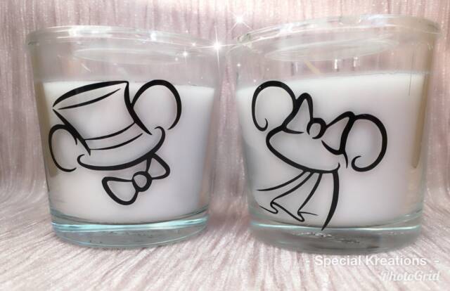 Minnie & Mickey Mouse Inspired Scented Candles Wedding Favors - image 1