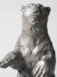 Hand Cast Bronze Polar Bear Sculpture - Original Art By Kindrie Grove