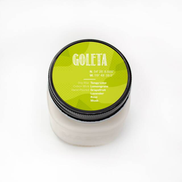Goleta California Soy Wax Candle, Hand Poured Lemon Verbena Citrus Scented, Santa Barbara Inspired, Custom Farmhouse Candle - image 1