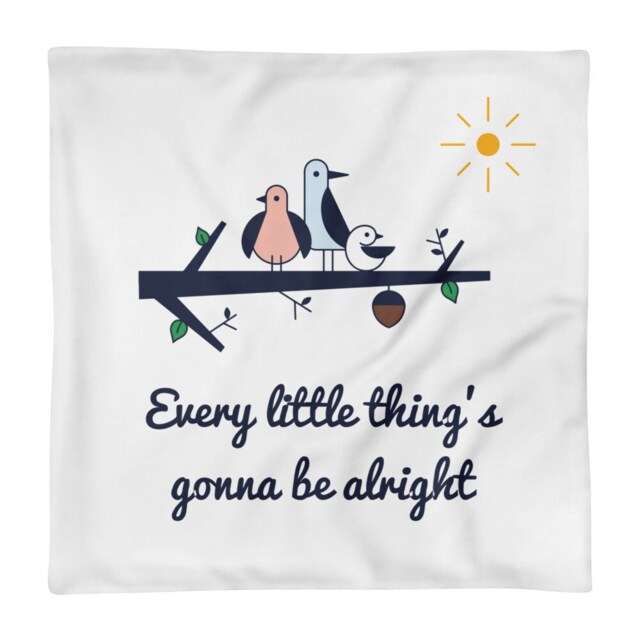 "Pillow Case Only - Bob Marley Three Little Birds ""Every Little Thing Is Gonna Be All Right"