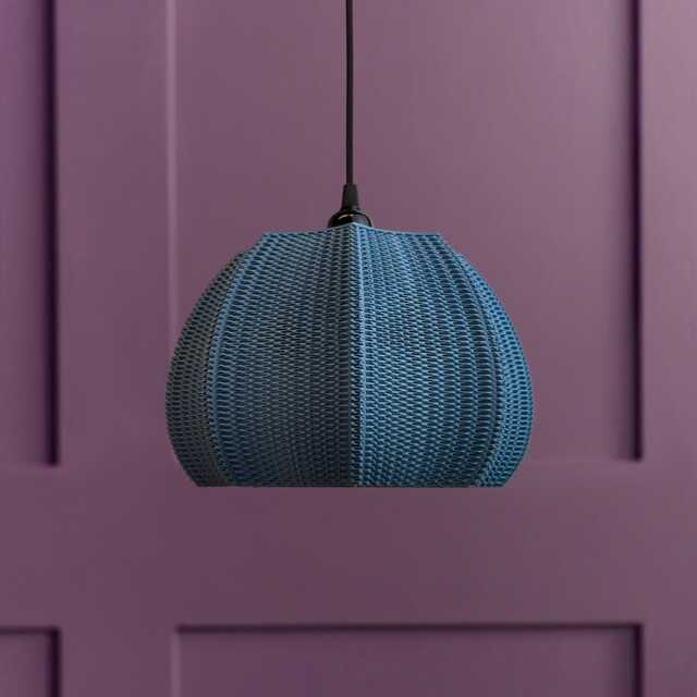 Floral Lampshade Pendant Lighting, Eco Friendly Light, Customisable Colours - image 1