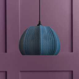 Floral Lampshade Pendant Lighting, Eco Friendly Light, Customisable Colours - thumbnail 1