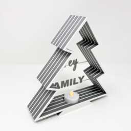 Personalized Christmas Tree Tealight Holder - Holiday Decor - thumbnail 3