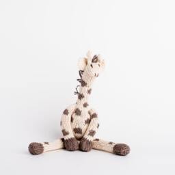 Handmade Cotton Knit Giraffe Stuffed Animal - Kenyan Craft - thumbnail 2
