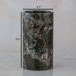 Handmade Green Marble Wine Bottle Holder Kitchen Decor - thumbnail 3