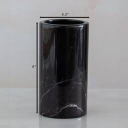 Handmade Green Marble Wine Bottle Holder Kitchen Decor - thumbnail 4