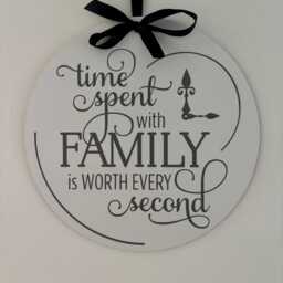 "Family Wooden Sign ""Time Spent With Family" - thumbnail 2