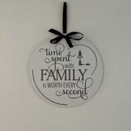 "Family Wooden Sign ""Time Spent With Family" - thumbnail 1