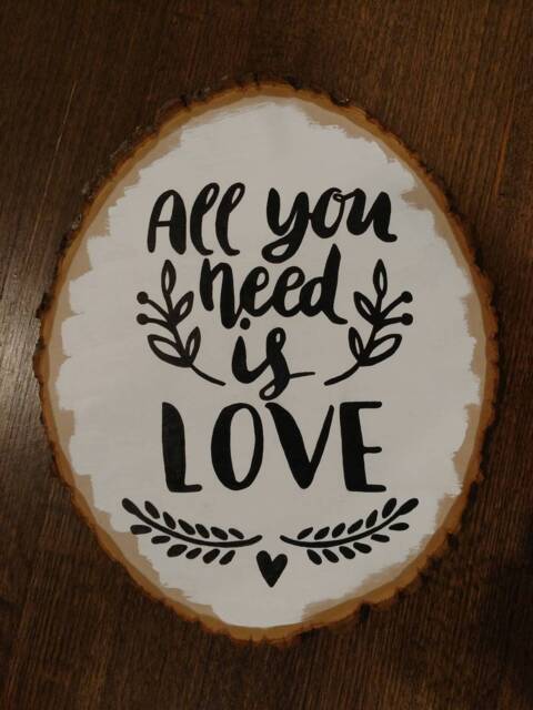 Tree Stump Quote Wall - Wedding Decor - image 1