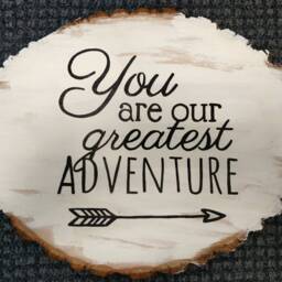Tree Stump Quote Wall - Wedding Decor - thumbnail 2