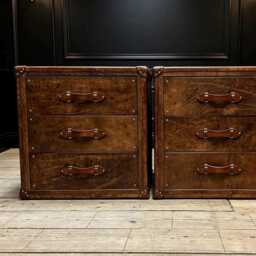 Hand Dyed Nightstands - English Handmade Custom Bedroom Tables