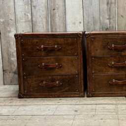 Hand Dyed Nightstands - English Handmade Custom Bedroom Tables - thumbnail 2