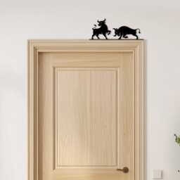 Door Topper Bulls Various Colours Top Of Decorative Sign - Sign, Novelty Wall Decor, Frame Art, Art - thumbnail 3