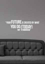 Your Future Is Created By What You Do Today Wall Decal Vinyl Sticker Inspirational Quote Lettering Art Office Decor Poster Gift Hq35 - thumbnail 1