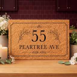 street Name House Number Mat - Personalised & - thumbnail 4