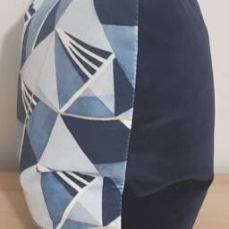 Linwood Omega Prints Gem Blue Onyx & Velvet Cushion Cover 45x45 cm - thumbnail 2