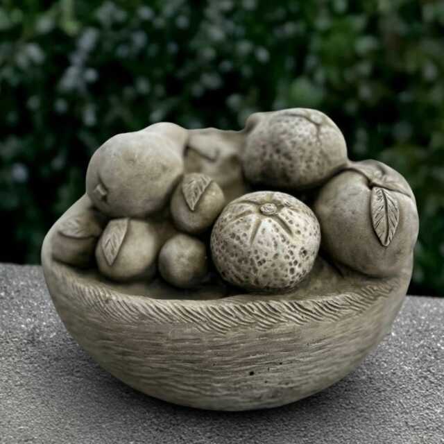 Vegetable Bowl Garden Statue Concrete Harvest Sculpture Rustic Farmhouse Decoration Outdoor Kitchen Ornament Cement Veggie Art - image 1