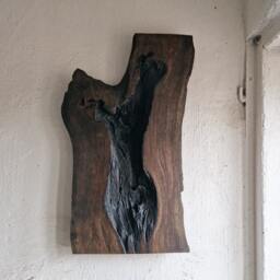 Abstract Wooden Wall Art, Modern Home Hanging, Men Cave Decor, Housewarming Gift For New Home, Industrial Decor - thumbnail 2