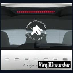 Hockey 02 in Loving Memory Custom Car Or Wall Vinyl Decal Stickers - Ilmhockey02Et - thumbnail 1