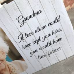 Memorial Photo Gift, in Loving Memory Sign, Photo, Memory, Remembrance Sympathy Frame - thumbnail 3